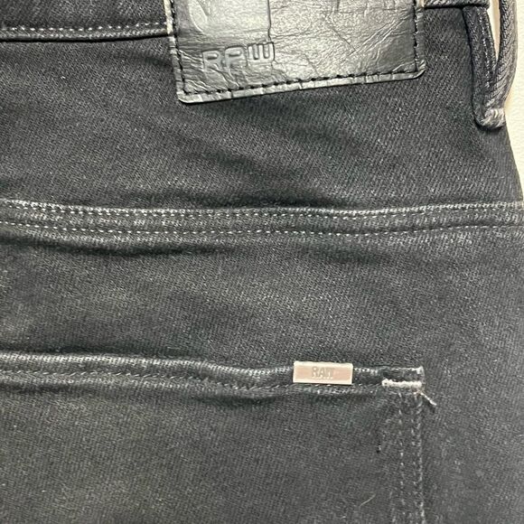 G Star Arc 3D Womens Black Jeans Low Boyfriend Sz 32 W - Picture 8 of 11